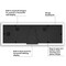 Americanflat 6x20 Collage Picture Frame - Fits Three 4x6 Photos or One 6x20 Picture